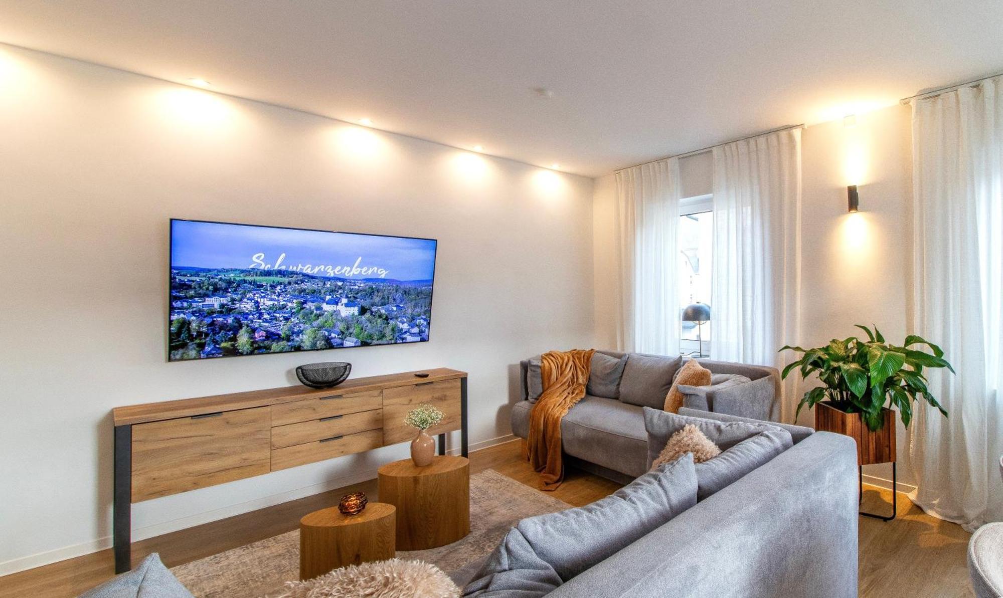 Stilvolles City-Apartment I Netflix I Wlan L Stellplatz I Zentral Шварценберг Екстериор снимка